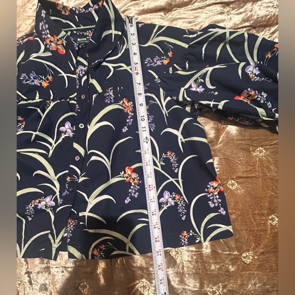 NWOT: The Zooey Bubble-Sleeve Blouse by Maeve - Picture 12 of 12